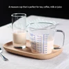 250/500ml verre tasse à mesurer pot à lait résistant à la chaleur verre tasse mesure cruche crémier échelle tasse thé café pichet micro-ondes sûr ► Photo 3/6