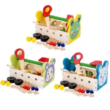 Деревянная портативная головоломка, набор инструментов для моделирования, Набор детских игрушек, собранные игрушки, новинка