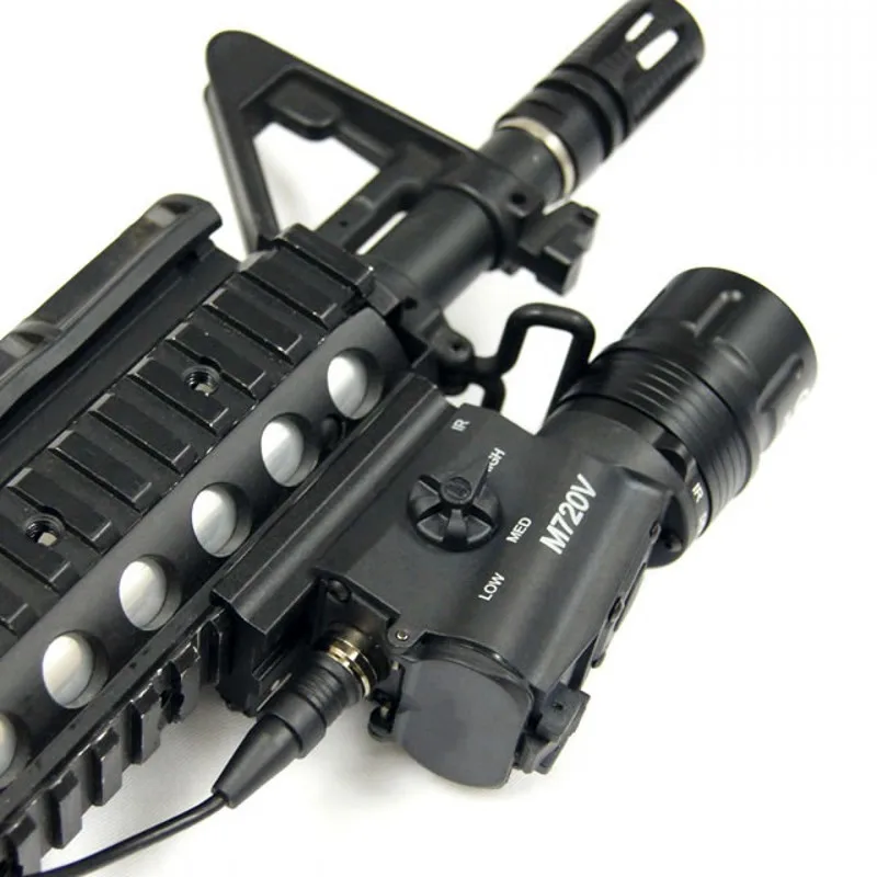 Элемент страйкбол Aram M720V тактический светодиодный стробоскопический Фонарик Выход оружие лампа Softair Охота Linterna фонарь для ружья EX273