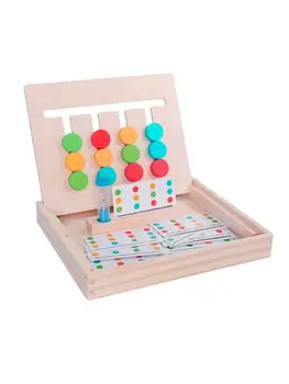 

Preschool Learning Toys Puzzle Color Shape Matching Brain Teasers Logic Game Educational Wooden Toys