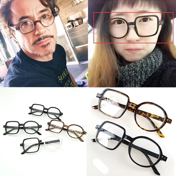 

Iron Man Robert Downey Jr cosplay glasses handmade plastic irregular shape glasses unisex
