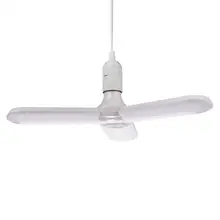 60 Вт E27/E26 светодиодный лампы SMD2835 супер яркий Складной вентилятор угол лезвия Регулируемая потолочная лампа для дома энергосберегающие лампы