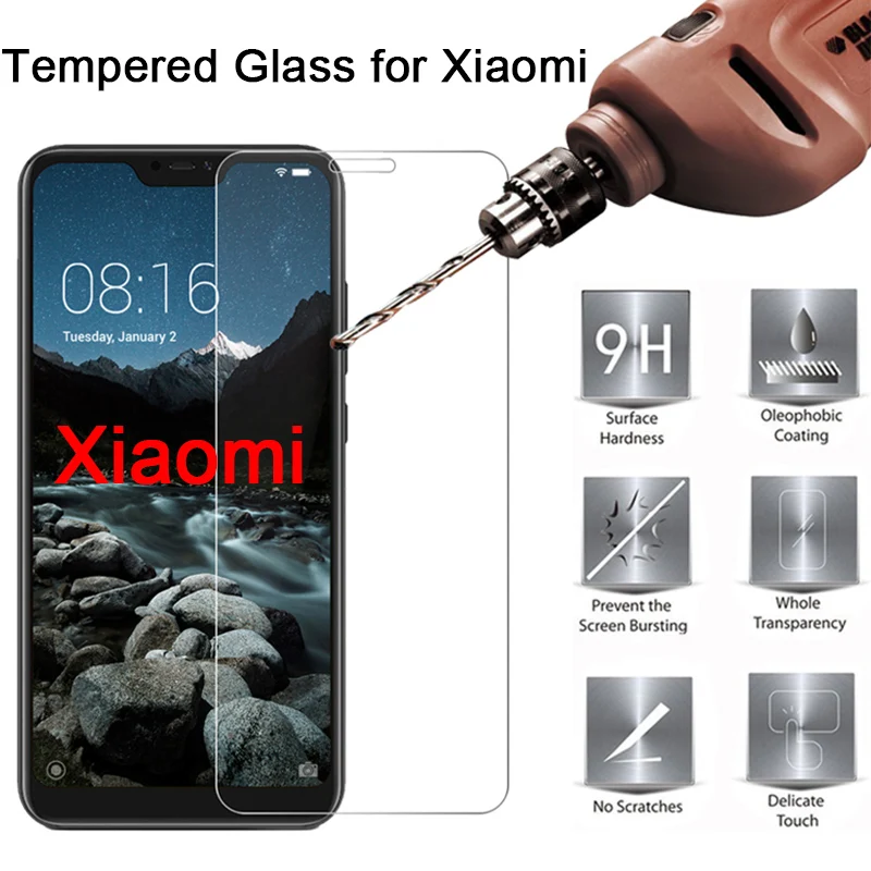 Жесткое стекло для Xiaomi Mi A2 Lite A1 5 4S 4C 4i 3 2 Xiaomi Mi, закаленное стекло, защитная пленка для экрана Pocophone F1