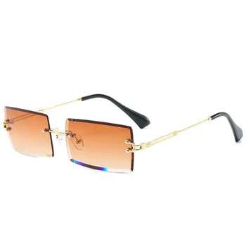 

High Quality Brand Design Women Sunglasses Luxury Glasses Lady Square Sunglass Woman 2020 Gradient Pink Blue Lens Men Eyeglasses