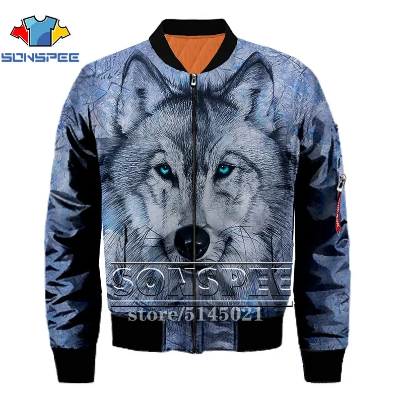 SONSPEE Animal Fox 3D принт Харадзюку Топ Летающая куртка Авиатор Пилот мужские куртки бомбер женская модная повседневная одежда G13 - Цвет: Черный