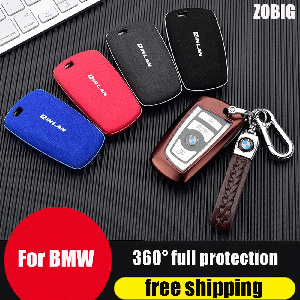 

ZOBIG For BMW Key Fob Cover Key Fob Protector Case for BMW 1-7Series X3 X4 M5 M6 GT3 GT5 Remote Control Key TPU Full Protection