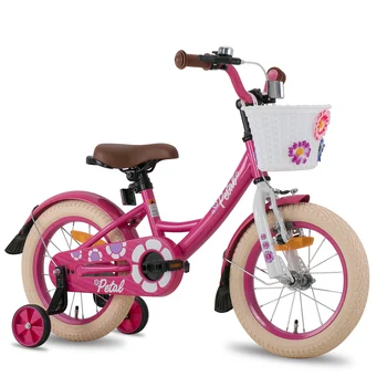 12 14 16 Inch Wheel With Training Wheels V Brake Children Bicycle 1