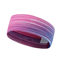 Мужская и Женская Фитнес-повязка головная для йоги градиентный цвет Противоскользящий дышащий Удобный Быстросохнущий эластичный абсорбирующий пот головной платок