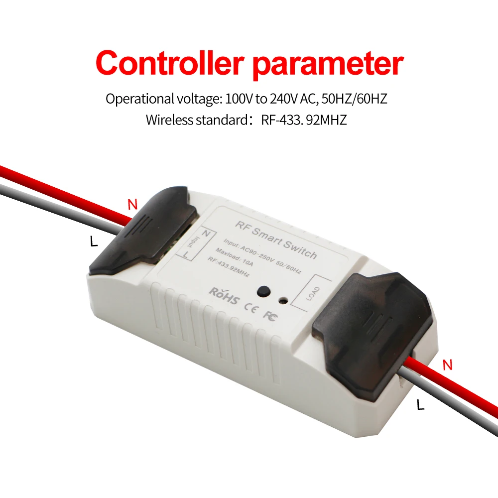 WiFi RF DIY Wifi Smart Switch Tuya Smart Breaker Wireless Switch Controller Light RF 433Mhz Wall DIY Relay Timer