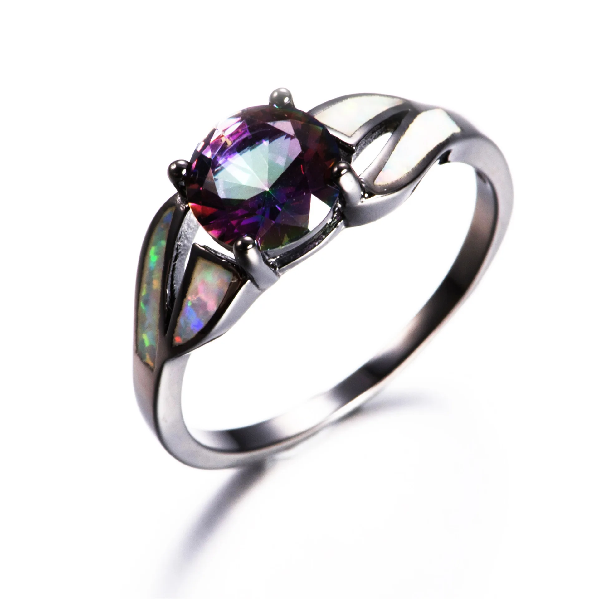 

Explosive Women's Ring Fashion Nordic Inlaid Zircon Heart-shaped Rings Jewelry Simple Copper Personality Gifts for Friends