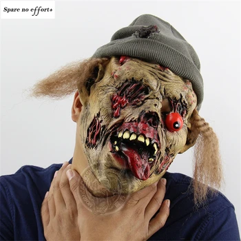 

Zombie Halloween Mask Horror Funny Monster Halloween Decoration One-eyed Scary Halloween Party Supplies Thriller Monster