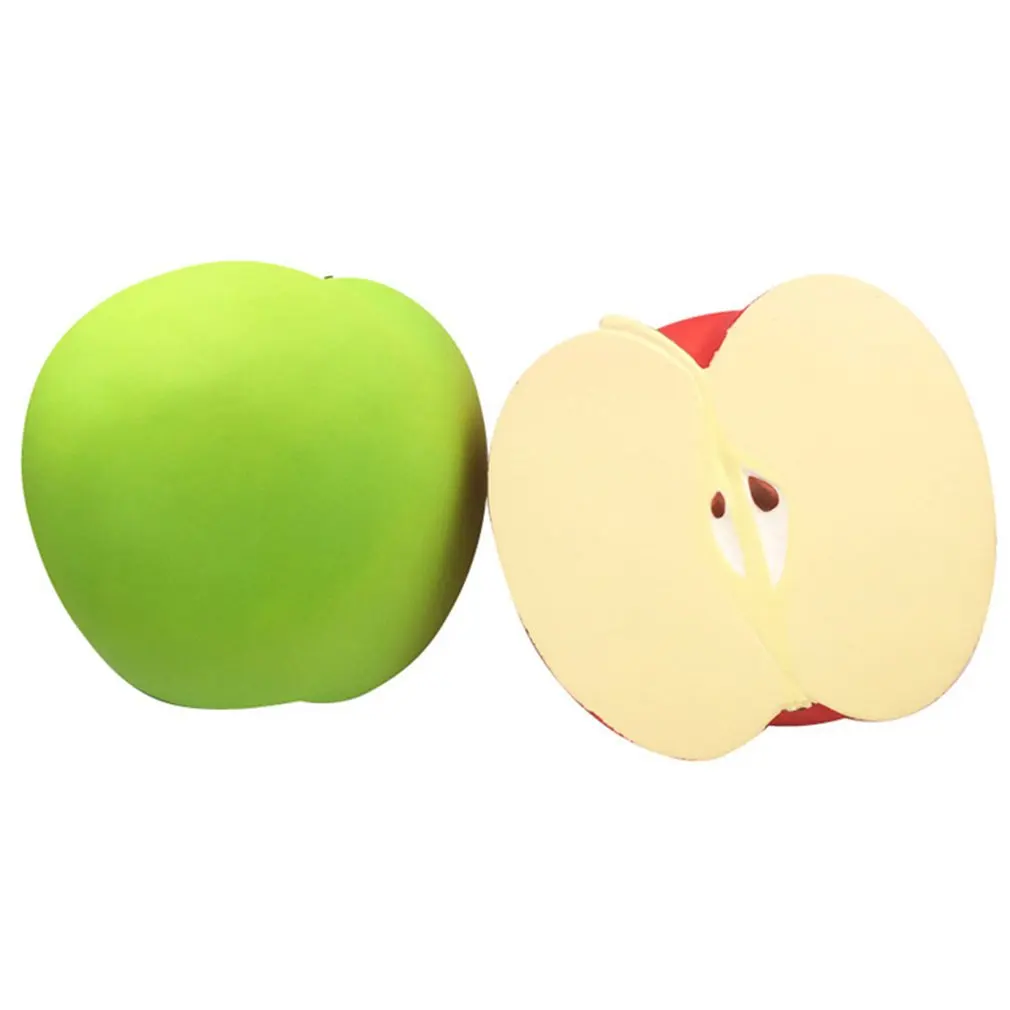 Гладкий медленный отскок супер большая половина игрушка в форме яблока медленный отскок супер большая половина яблоко модель