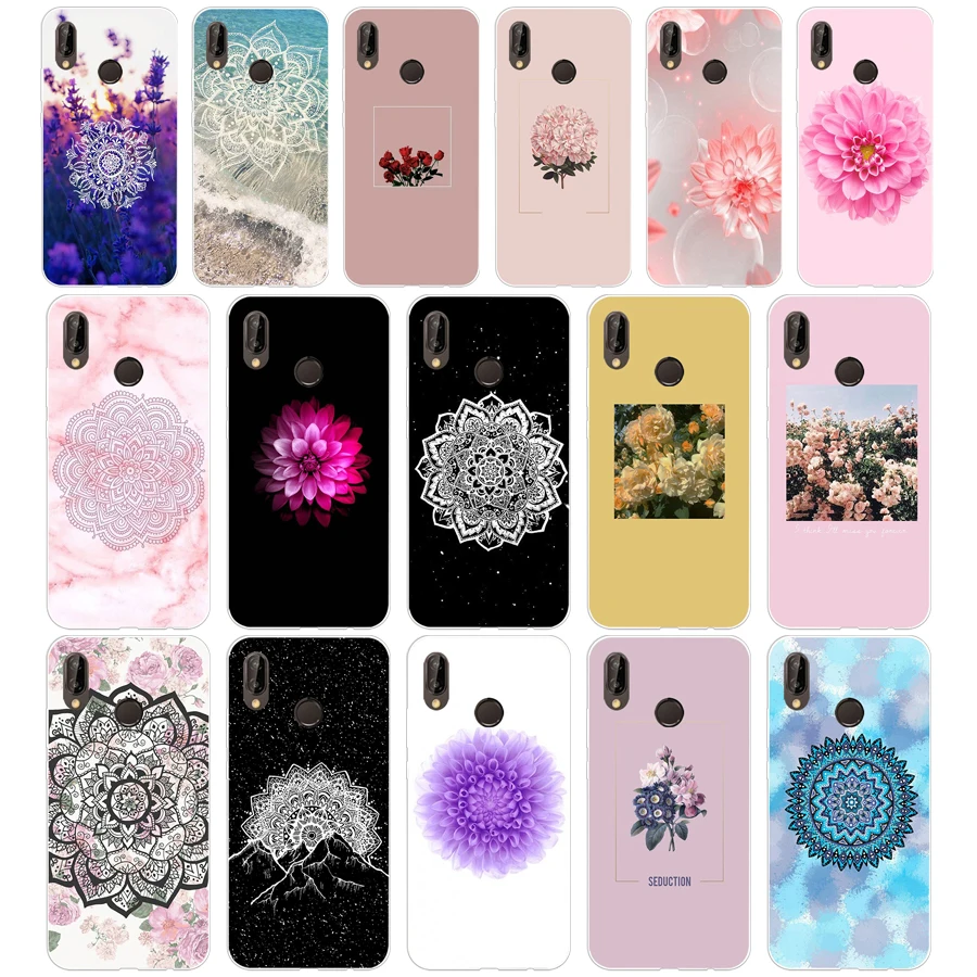 209Fg Mandala Flower Datura Stampa Floreale Custodia Morbida In Silicone Tpu Per Huawei Mate P20 P30 Llte Pro Y6 Y7 2019