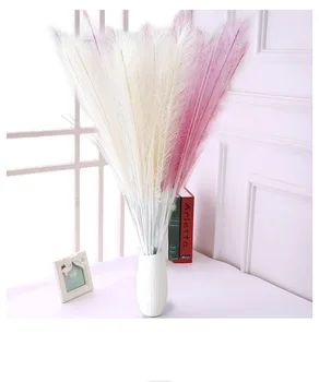 

artificial flowers raspberry peacock grass,Phoenix tail,wedding scenery silk flowers fake plants artificial grass for home decor