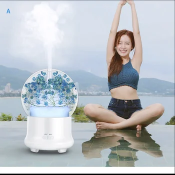 

2018 Sky star humidification aromatherapy machine blue Ultrasonic Aromatherapy Diffuse Diffusers Cool Mist Humidifier100ml