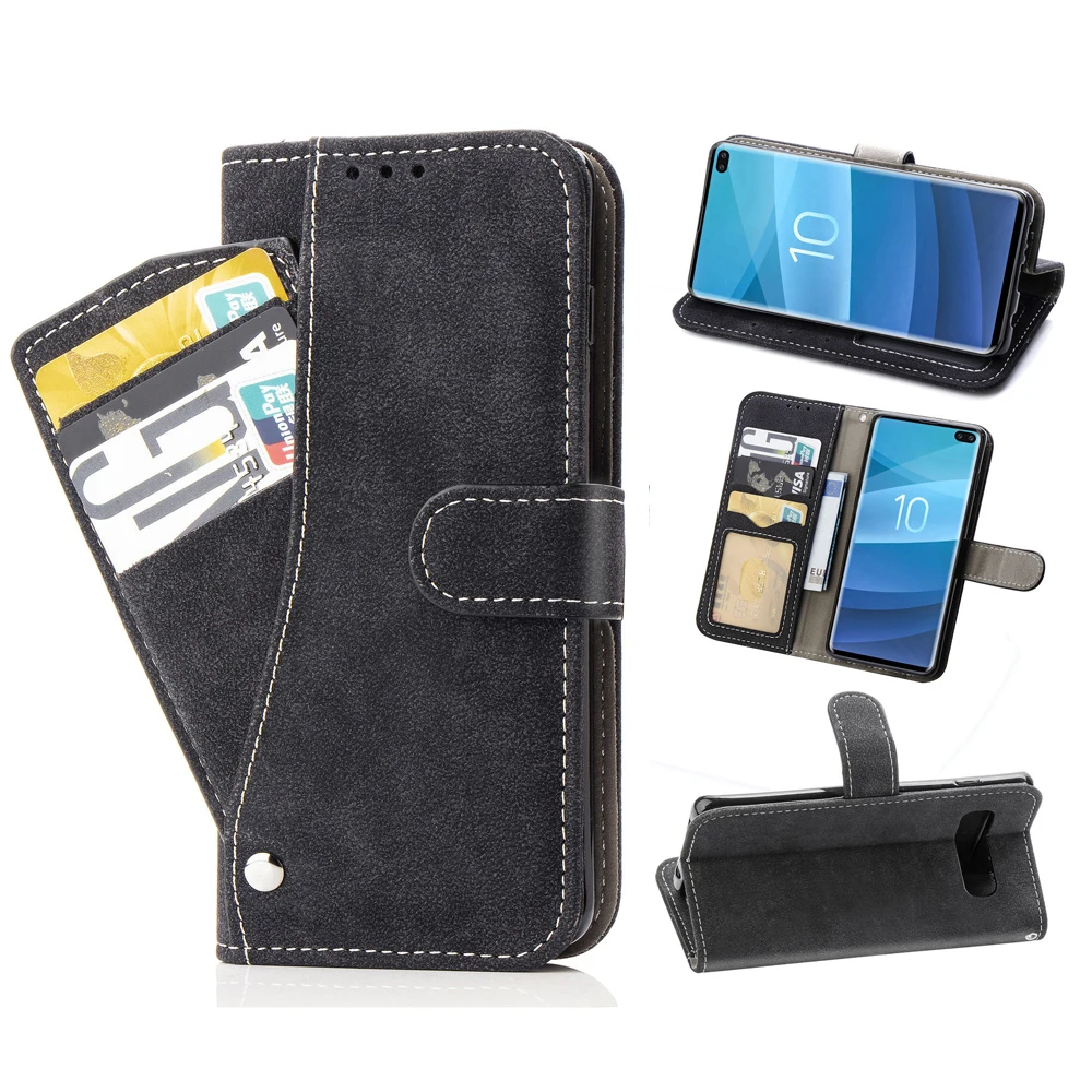 

Flip Wallet Cover Wallet Phone Case For Samsung Galaxy S10 Plus S10e Lite Note 8 9 S 10 e 7 S9 S8 S7 Edge S10plus S9plus S8Plus