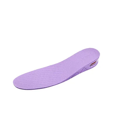 Purple Увеличенные Стельки спортивные амортизационные противоскользящие невидимые Дышащие стельки увеличенная подушка для мужчин и женщин 3 см - Цвет: Purple
