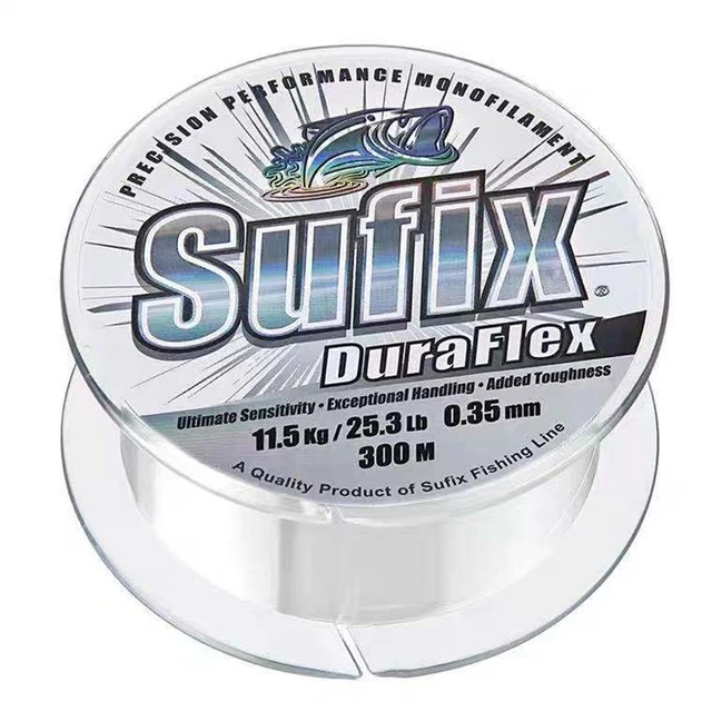 Sufix Duraflex 150m 300m Powerful Fishing Line Nylon Mono-filament Line  Fishing Tools Sea Fishing Line - Fishing Lines - AliExpress