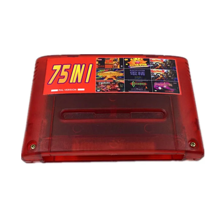 

Super 75 in 1 EUR Version Chip Save With Game Clock Tower Final Game Fantasy VI Dragon Quest I & II Secret of Mana Terranigma