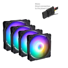 

SAMA 1200RPM 120mm Computer Case Fan Silent 12CM 47.24CFM 1.46mmH2O CPU Cooling Quiet PC Cooler Radiator RGB Cooler Fans SF501