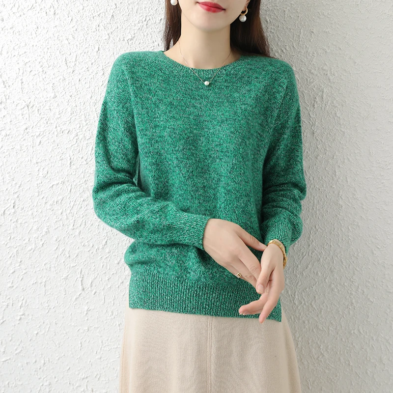 2020 Heahter Color Yarn Wool Sweater Women's Thick