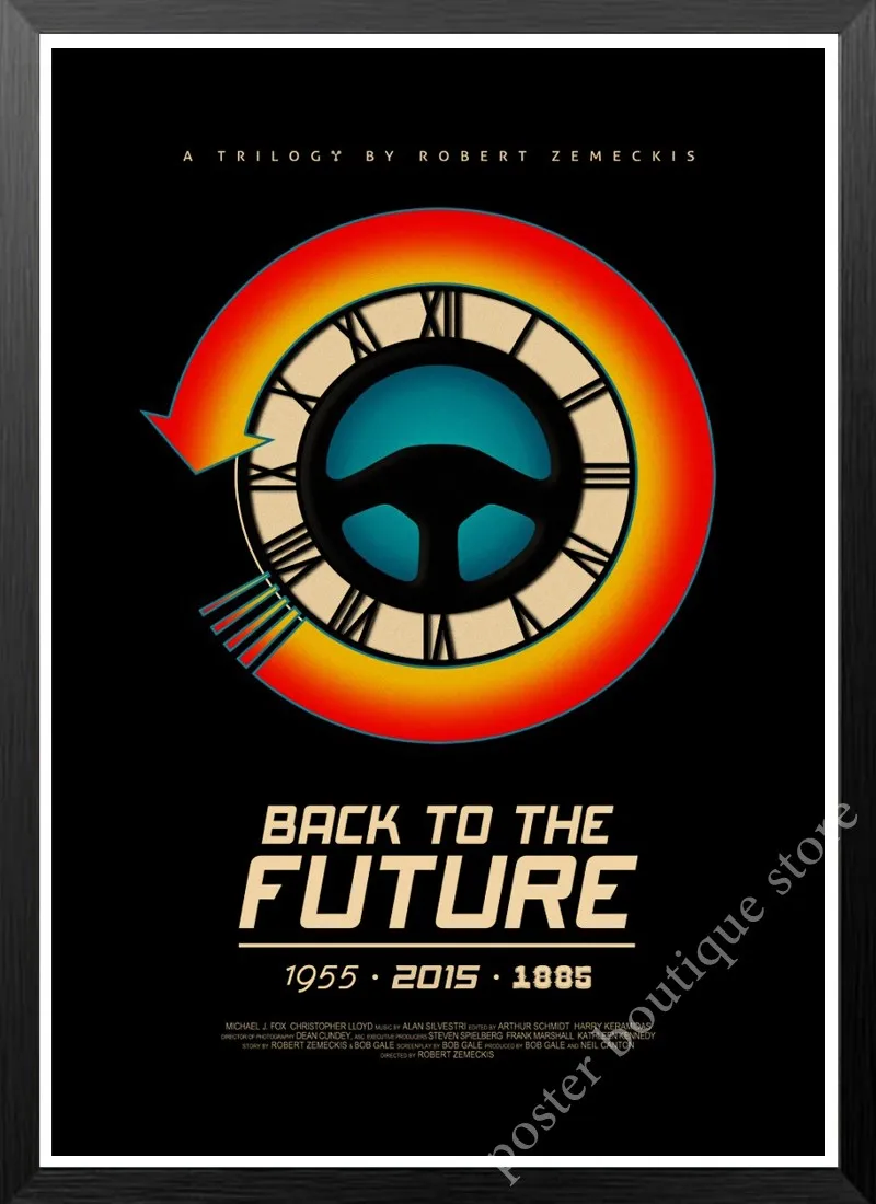 Classic Movie Back To The Future Vintage Posters For Home/Bar/Living Decor kraft Paper high quality poster wall sticker