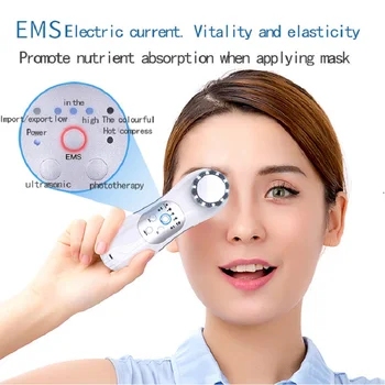 

Facial Mesotherapy Electroporation RF Radio Frequency LED Photon Facial Lifting Tighten Wrinkle Removal Skin Care Face Massager