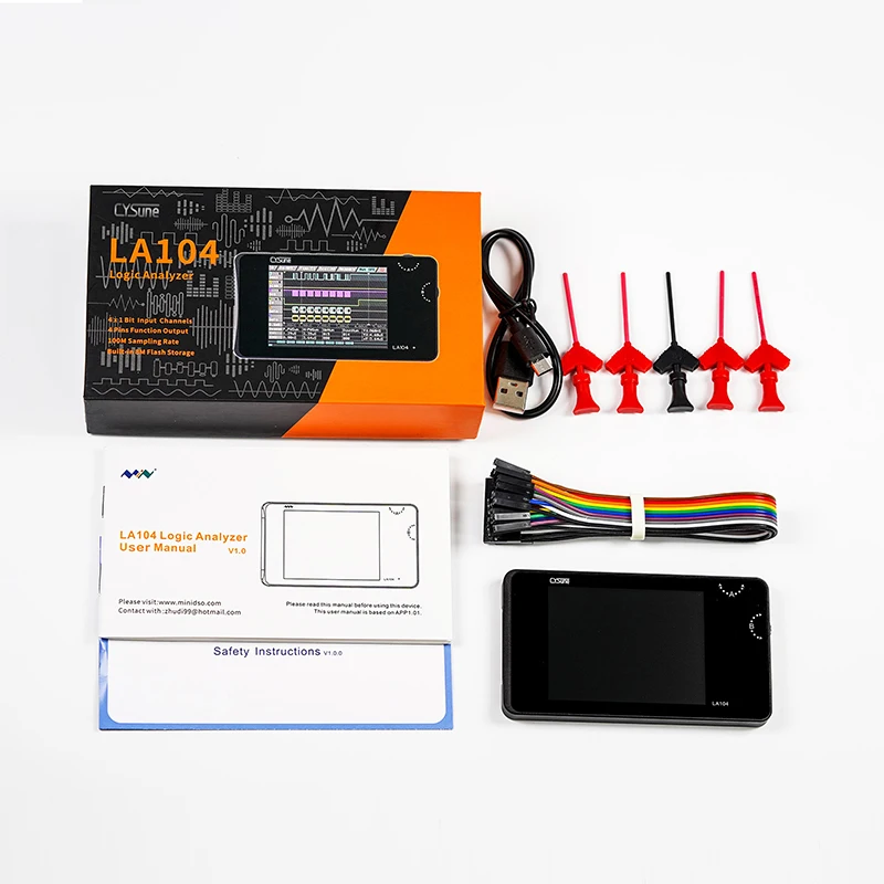 Mini DSO LA104 Digital Logic Analyzer Screen Channels, 49 OFF