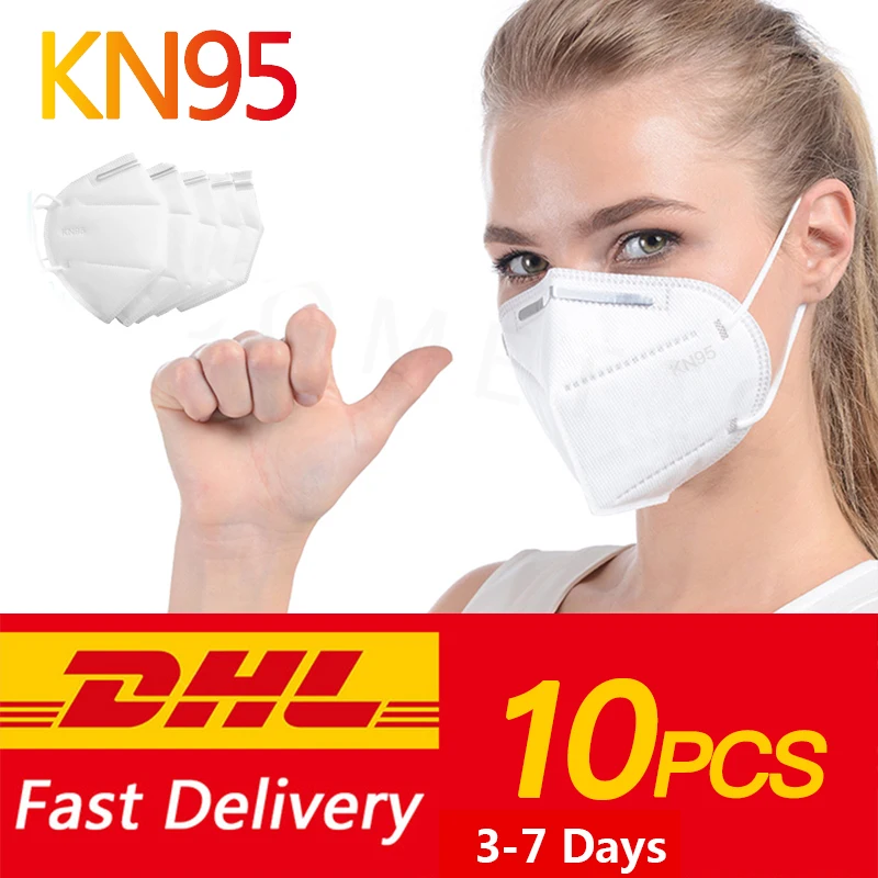 

N95 Mask Face Mouth Masks Anti 98% Filtration PM2.5 Anti Influenza Breathing Safety Dustproof Respirator Face FFP3 MASK Fast DHL