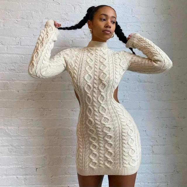 tight sweater dress