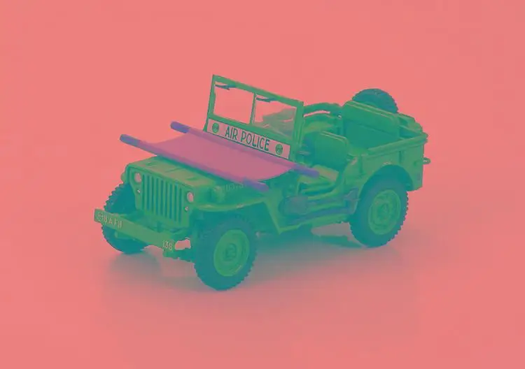 Хобби мастер Willys джип MB USAF Air Police 1950s 1/48 литая под давлением модель джипа