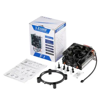 

LESHP Chassis Radiator CPU Cooler Hydraulic Mute Silent Fan Thickened Aluminum Heat Sink Fireproof Wire for Computer Black
