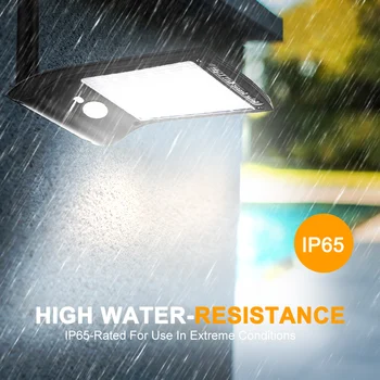 

Outdoor Waterproof IP65 Solar Wall Lamp Rechargeable PIR Motion Sensor Night Lights36 LED Solar Power Street Light