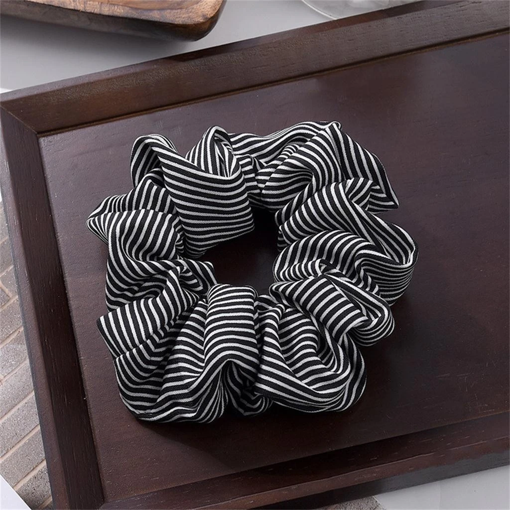 20 Pcs Fashion Set Women Hairbands Sweet Net Plaid  Premium Hair Scrunchies Hair Rope Stretch Elastic Satin Random Color 829