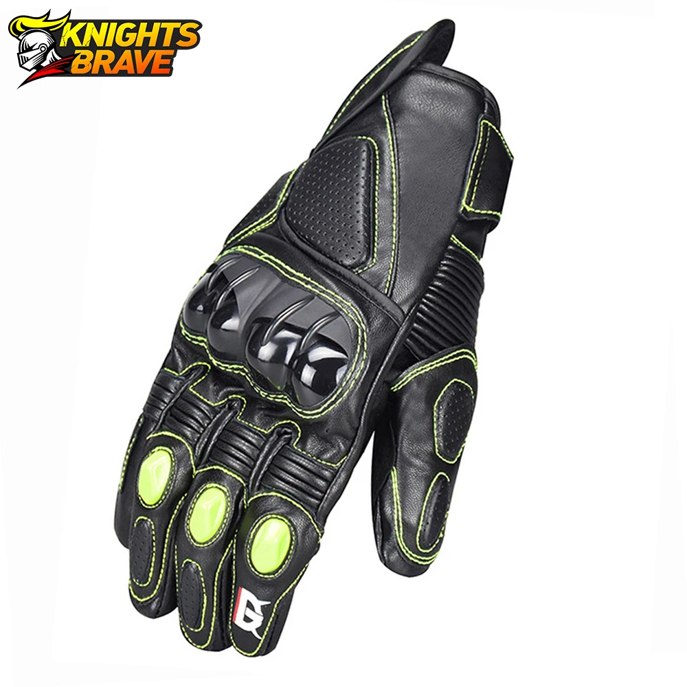 

GHOST RACING Motorcycle Gloves Motorbike Motorcross Gloves Carbon Fiber Breathable Guantes Moto Leather Guantes Moto Jnvierno