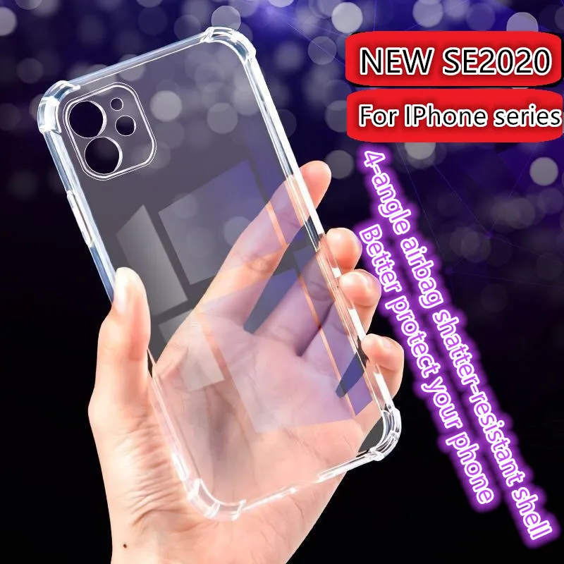 Противоударный силиконовый чехол для телефона iPhone 11Pro X XS MAX 6 6s 7 8 Plus SE 2020 XR чехлы