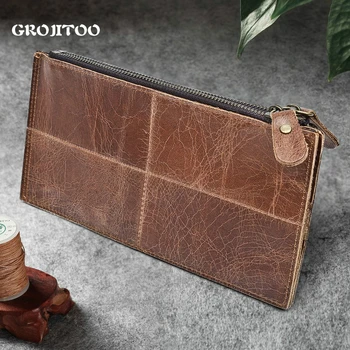 

Grojitoo men's wallet is on the first floor with large capacity