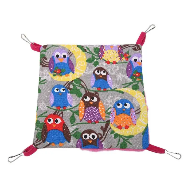 Birds Hammock Bird Parrot Warm Hamster Bunk Toy Hammock Canvas Bird Hanging Cave Cage Snuggle Hut Tent Bed Pet Hanging Bed Nest - Color: 05