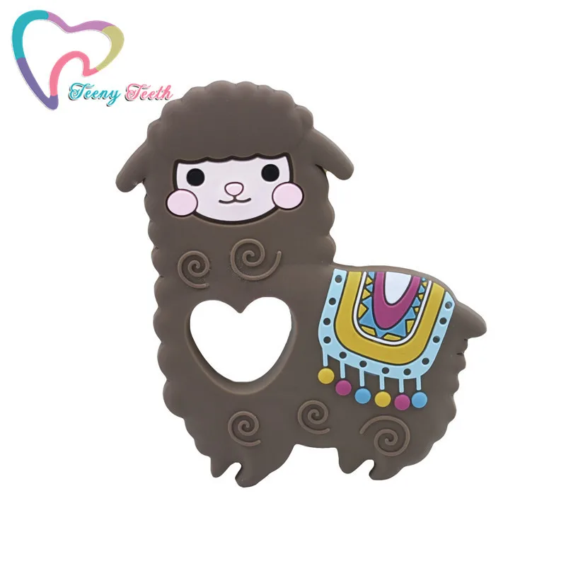 llama silicone teether