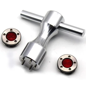 

2 X 20G Custom Weights + Wrench,Putter Weight Wrench Aluminium Alloy Golf Screw Wrench Putter,(Silver)