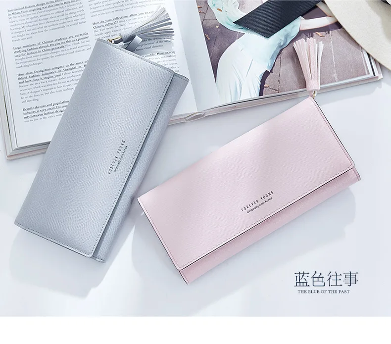 Wallet Ladies Long Fashion Tassel Doka Large Capacity Wallet