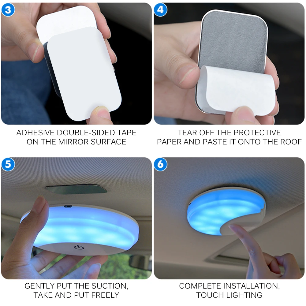 Светодиодный светильник для салона автомобиля магнисветильник лампа чтения на