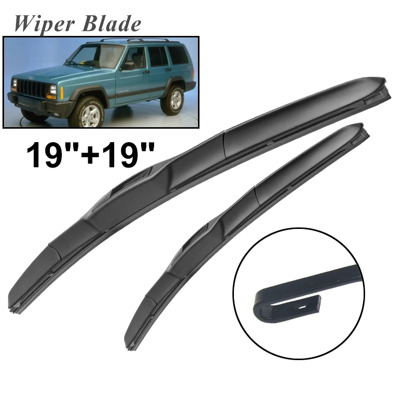

Okowiper RHD & LHD Front Wiper Blades For Jeep Cherokee 2001 - 2013 Windshield Windscreen Front Window 19"+19"