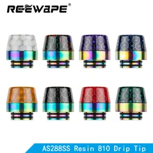 Reewape Смола 510 капельного наконечника случайный мундштук разноцветные Ecig советы для rda/rta