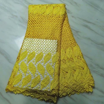 

New French Fabric Guipure Lace with Stones African Swiss Voile Lace Fabric Nigeria Cord for Wedding 2019 High Quality Embroidery