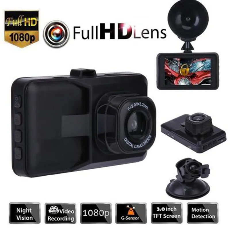3 дюйма Full HD 1080P Автомобильный видеорегистратор Автомобильная камера DVR EDR Dashcam с датчиком движения ночного видения G 3 дюйма Full HD 1080P Автомобильный видеорегистратор Автомобильная камера DVR EDR Dashcam с датчиком движения ночного видения G