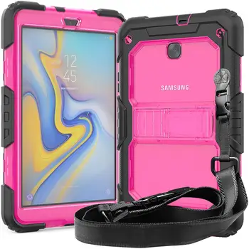 

For Samsung Tab A 8.0 2018 Tablet Case SM-T387 Heavy Duty Full-Body Dropproof Silicone PC Skin Case for Galaxy Tab A 8 inch T387