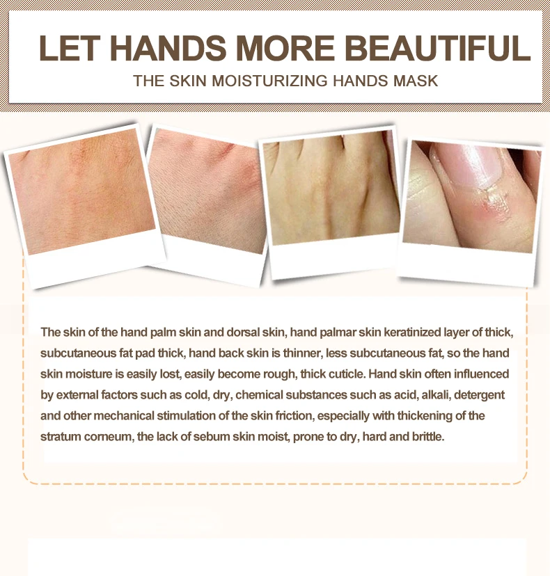 OEM BIOAOUA honey hand mask moisturizing and smooth skin care beauty and tender face mask
