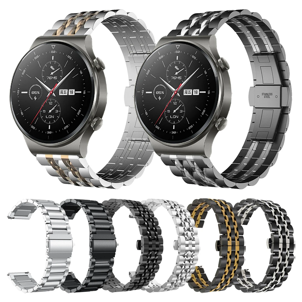 Ремешок из нержавеющей стали для HUAWEI WATCH GT 2 Pro gt2pro классический металлический