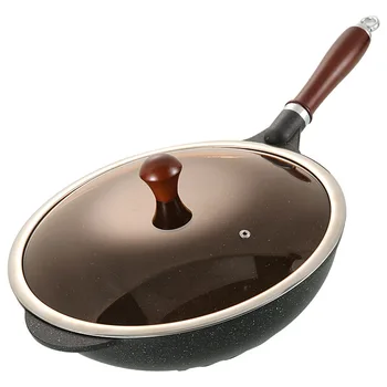 

Granite Maifan stone wok non-stick pan household multi-function non-stick less gas smoke gas cooker